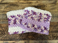 Purples cotton washcloth dishcloth scrubby blend