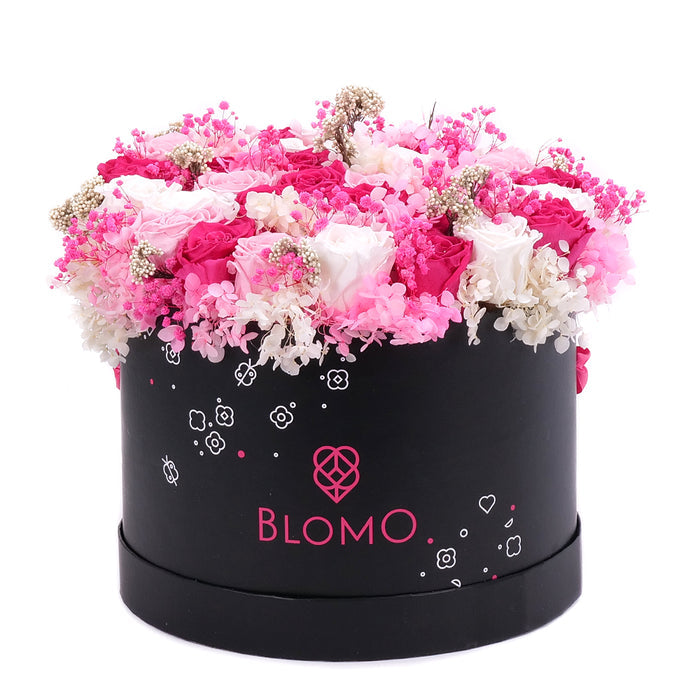 03001990_in-eterno-cierny-blomo-box-l-preparovane-ruze-hortenzia-a-gypsophila