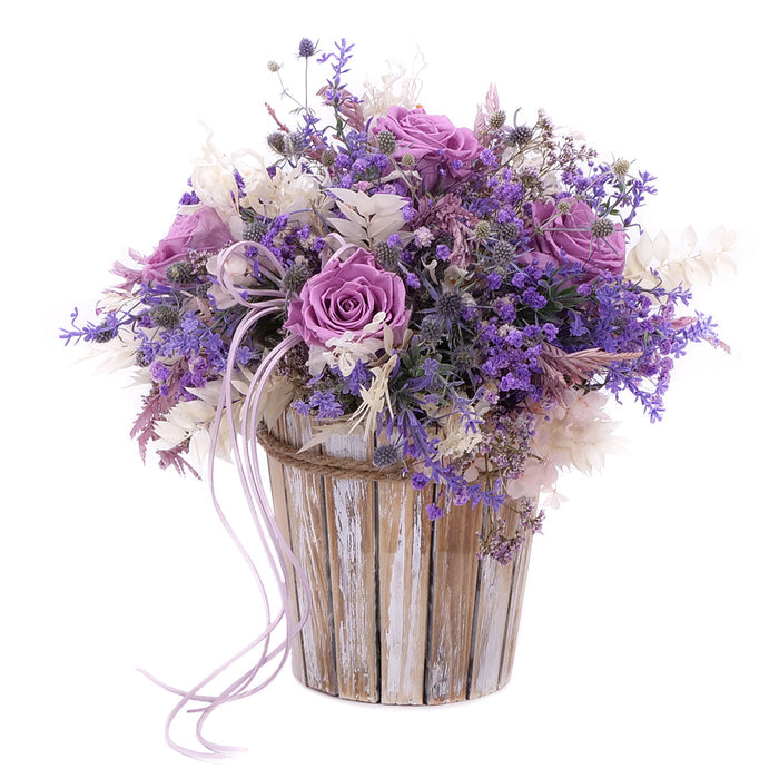 10000257_irigo-dreveny-box-preparovane-ruze-monalisa-lilac-levandula-a-hortenzia