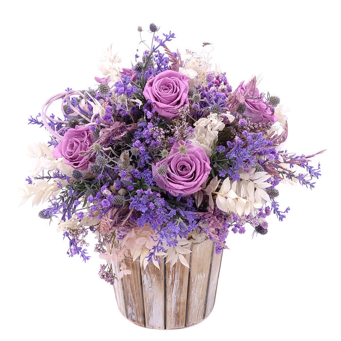 10000257_irigo-dreveny-box-preparovane-ruze-monalisa-lilac-levandula-a-hortenzia