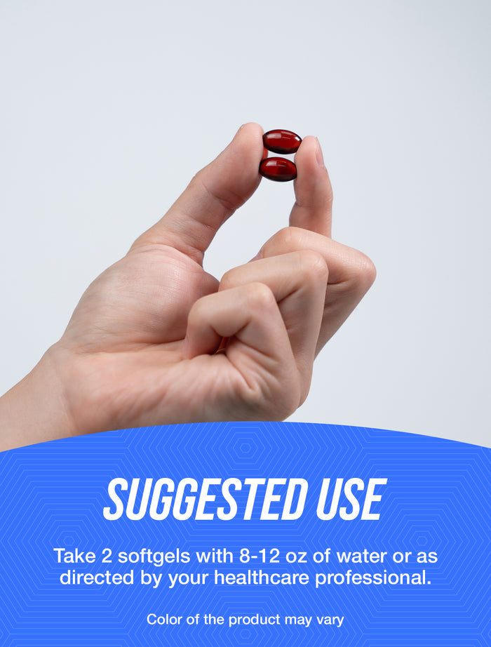 Krill oil 120 softgels suggested use image