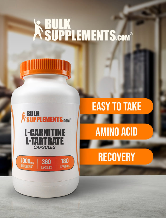 L-Carnitine L-Tartrate capsules keyword image 360 ct