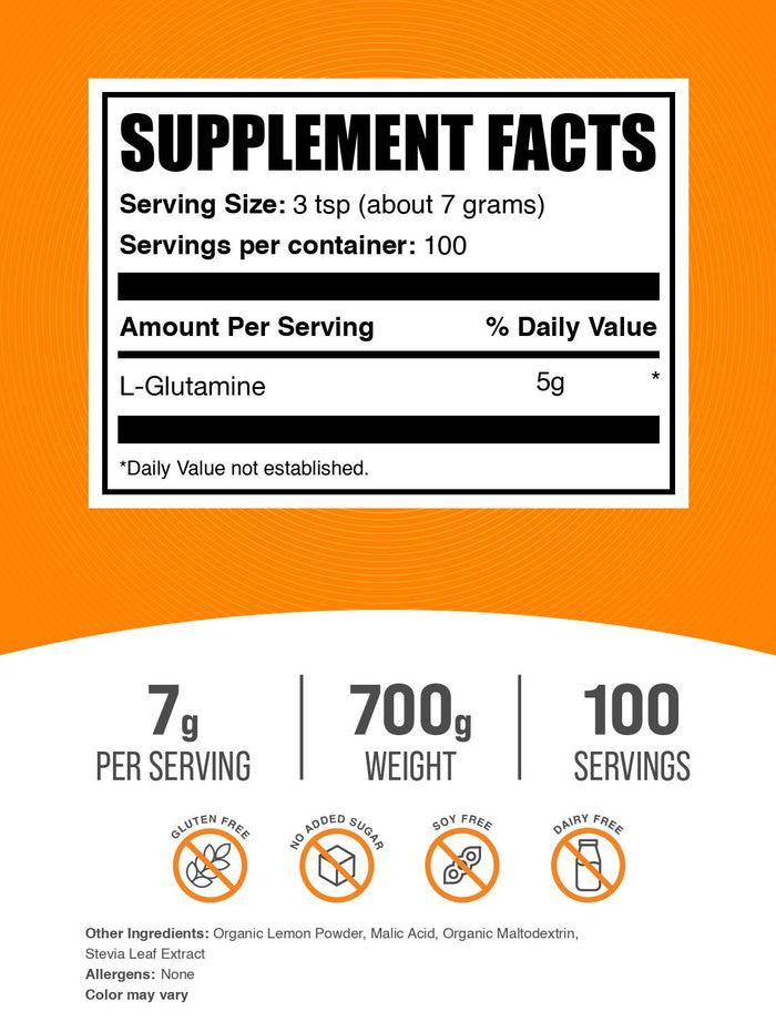 L-Glutamine Powder - Lemon Italian Ice