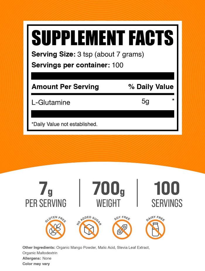L-Glutamine Powder - Mango Tango
