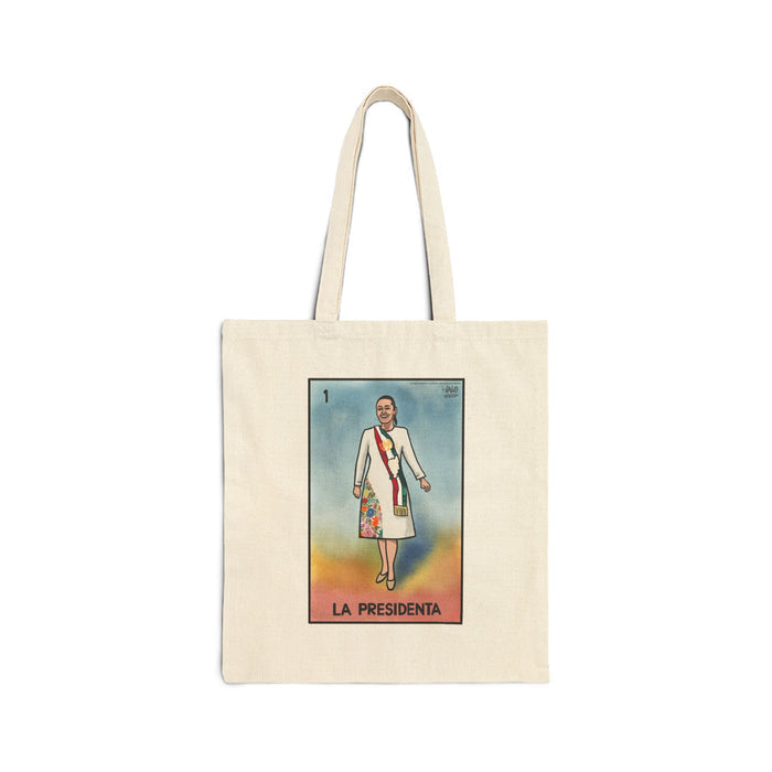 LA PRESIDENTA Tote by Lalo Alcaraz Canvas Tote Bag