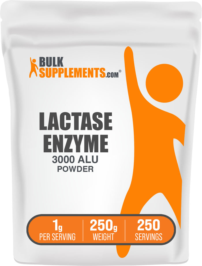 BulkSupplements.com Lactase Enzyme Powder 250g bag image