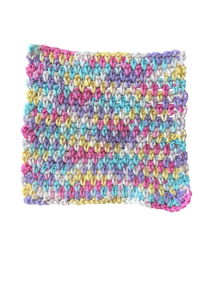 Lavender Spring Cotton Washcloth