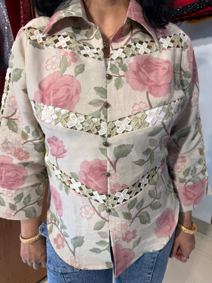 Linen Cotton Printed Shirts
