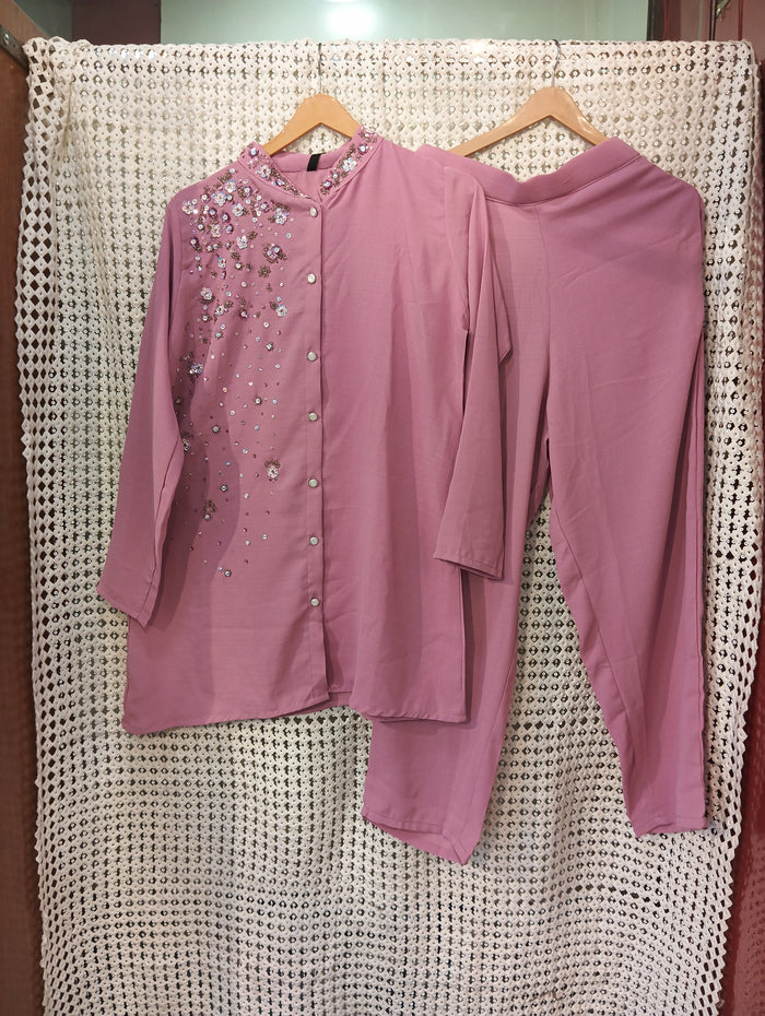 Linen handwork co-ord set