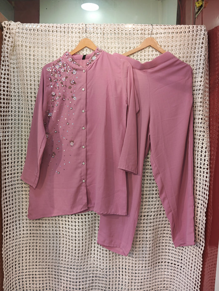 Linen handwork co-ord set