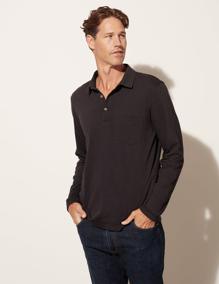 Long Sleeve Pocket Polo