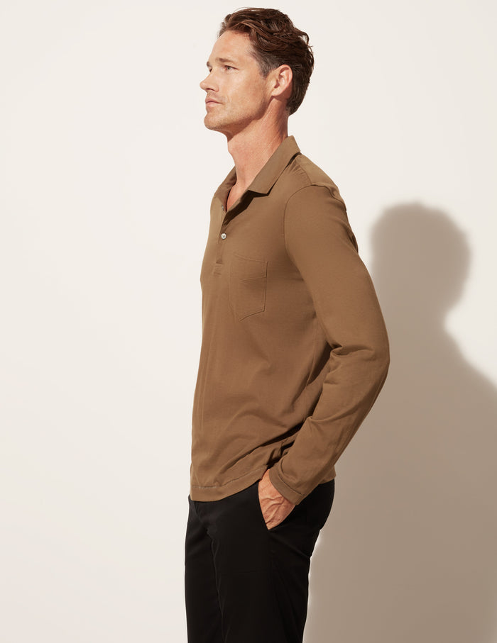 Long Sleeve Pocket Polo