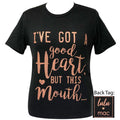 Lulu Mac - Good Heart- Black Heather SS-25