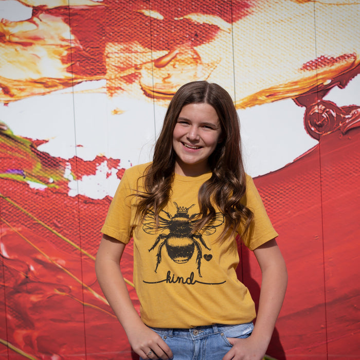 lulu mac-Bee Kind-Heather Mustard SS-LM44