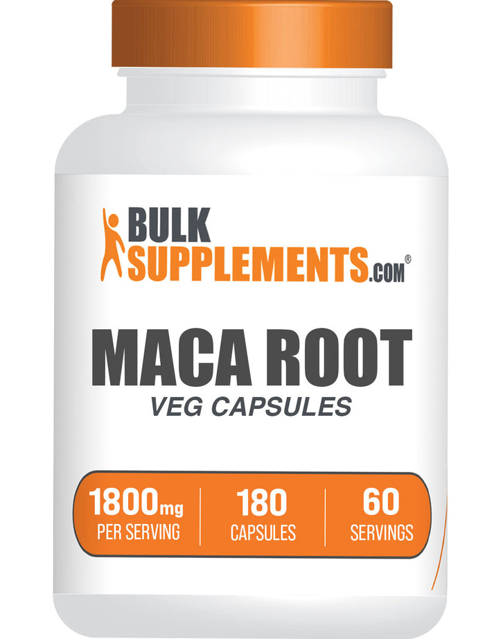 BulkSupplements.com Maca Root Extract 180 capsules bottle image