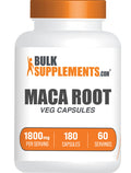 BulkSupplements.com Maca Root Extract 180 capsules bottle image