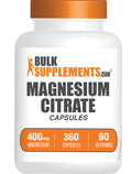 BulkSupplements.com Magnesium Citrate Capsules 360 ct bottle image