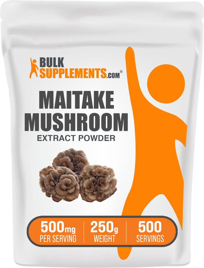BulkSupplements.com Maitake Mushroom Extract Powder 250g bag image