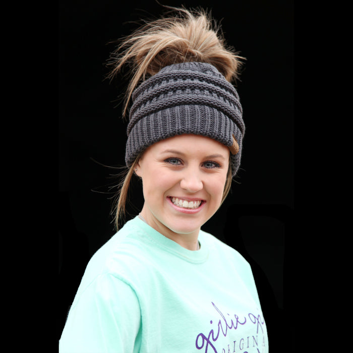 MB-20A BEANIE DARK MELANGE GRAY