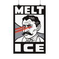 "MELT ICE" Matte Vertical Art Print by Lalo Alcaraz
