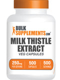 BulkSupplements.com Milk Thistle Extract 500 capsules bottle image