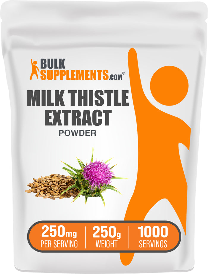 BulkSupplements.com Milk Thistle Extract Powder 250g bag image