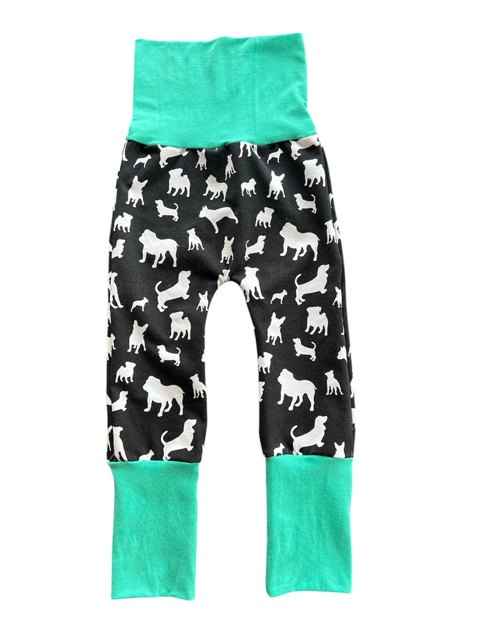 Monochrome Dogs Mint Bands  12m-3t  Maxaloones grow with me pants
