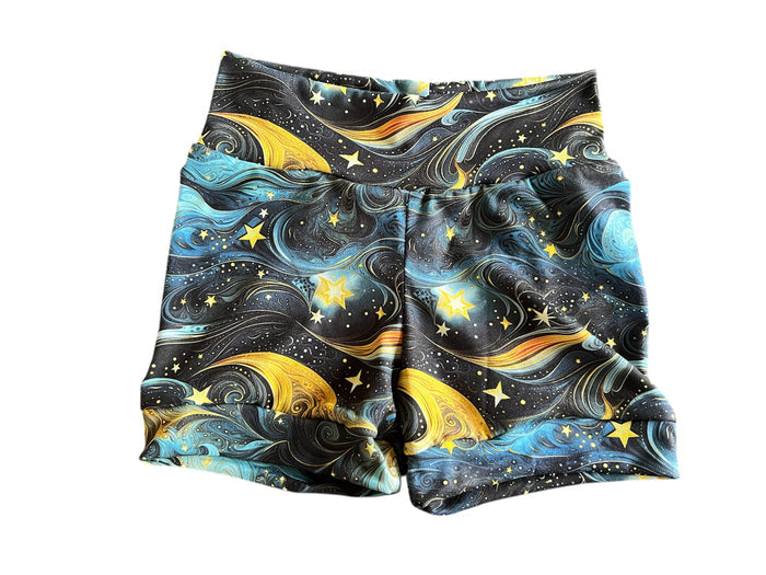 Moon & Stars  3-6yr  Shortie shorts (shorter length)