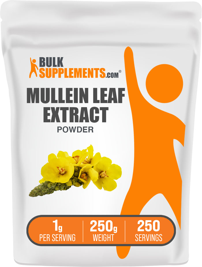 BulkSupplements.com Mullein Leaf Extract Powder 250g bag image
