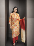 Muslin mirror work ready to wear suit set