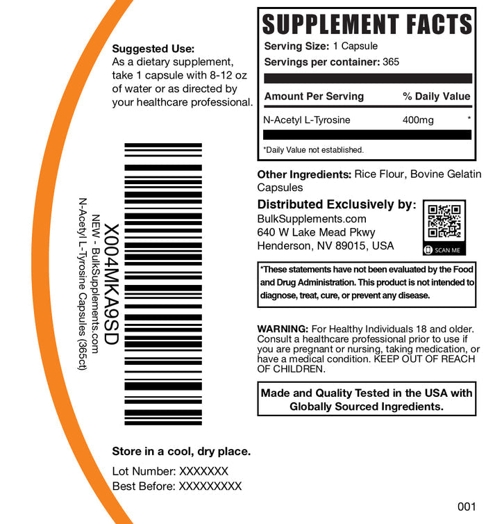 N-Acetyl L-Tyrosine 240 capsules