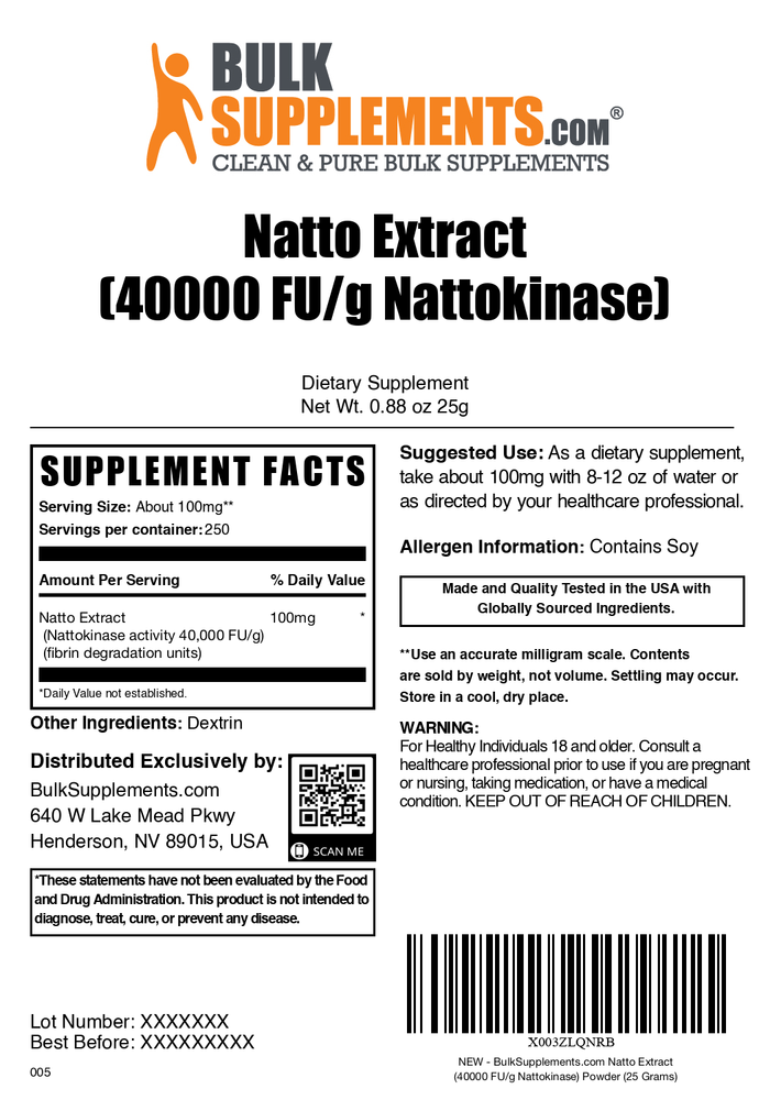 Nattokinase 4000 FU Powder
