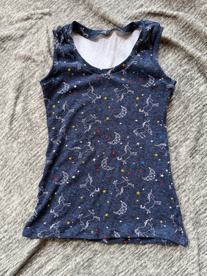 New Women’s Small Galaxy Unicorn Tanktop