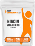 BulkSupplements.com Niacin Vitamin B3 Powder 250g bag image