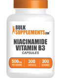 BulkSupplements.com Niacinamide Vitamin B3 300 capsules bottle image