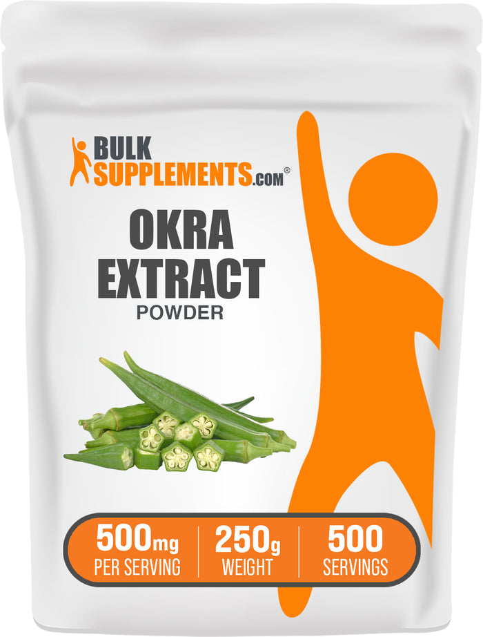 BulkSupplements.com Okra Extract Powder 250g bag image