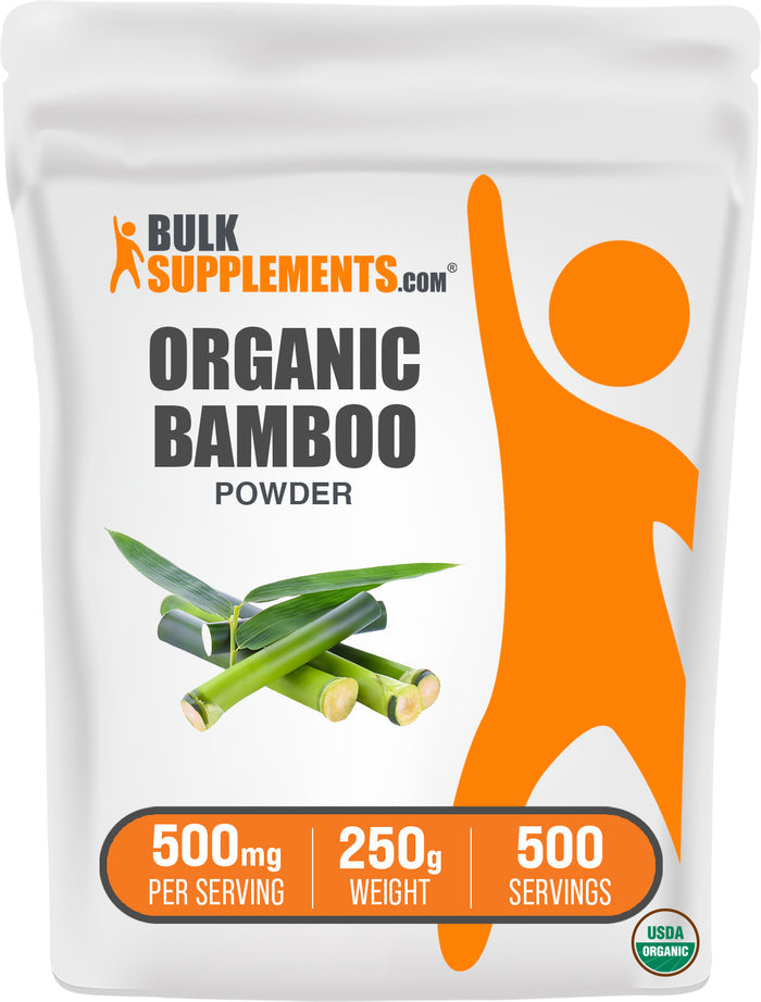 BulkSupplements.com Organic Bamboo Powder 250g bag image