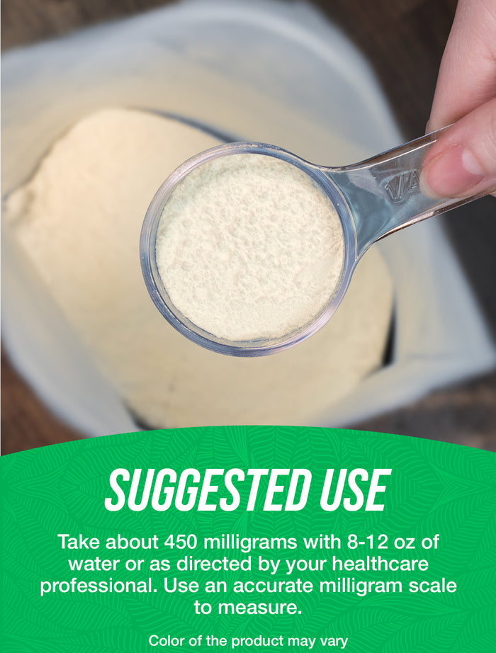 Organic lemon powder suggested use image