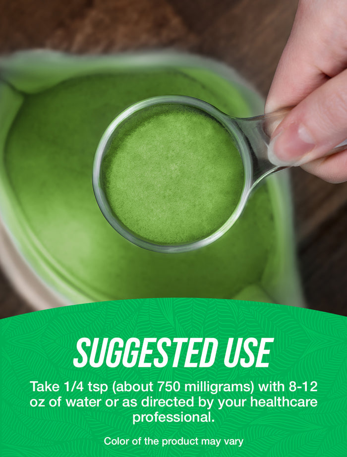 Organic matcha powder suggested use image