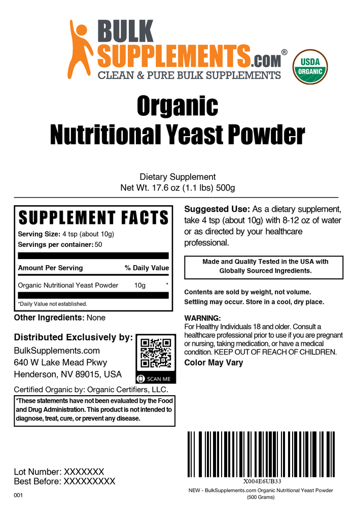 Organic Nutritional Yeast Powder