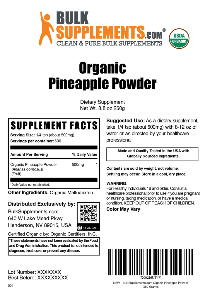 Organic Pineapple Powder