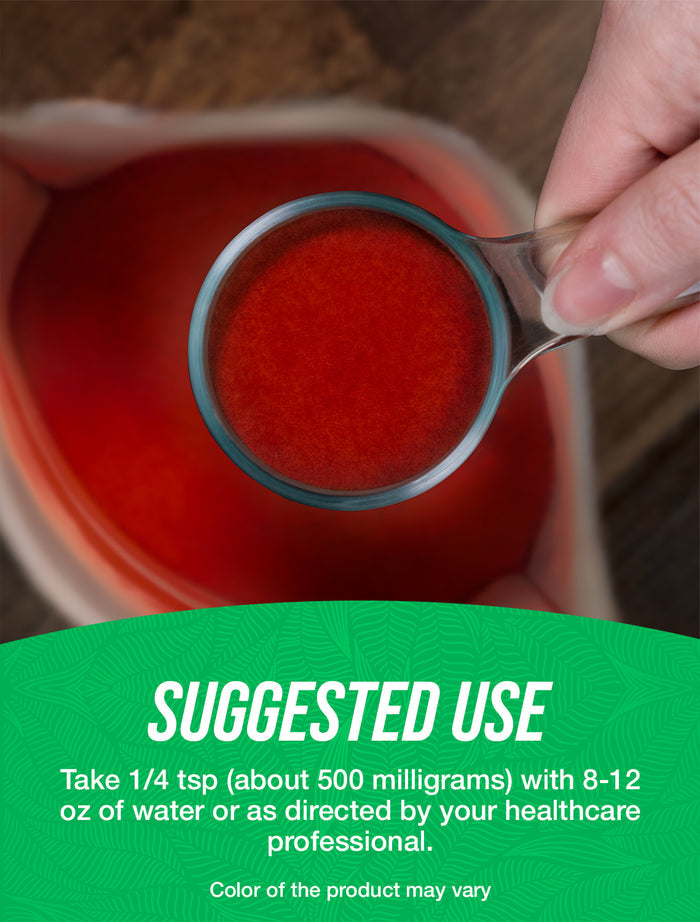 Organic red yeast rice powder suggested use image
