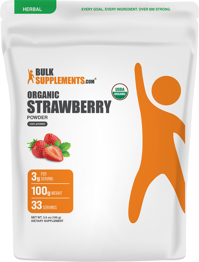 Organic Strawberry Powder 100g Main Image