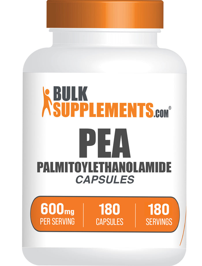 BulkSupplements.com Palmitoylethanolamide (PEA) 180 capsules bottle image