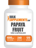 BulkSupplements.com Papaya Fruit Extract 240 capsules bottle image