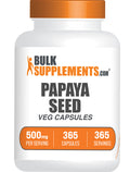 BulkSupplements.com Papaya Seed 365 capsules bottle image