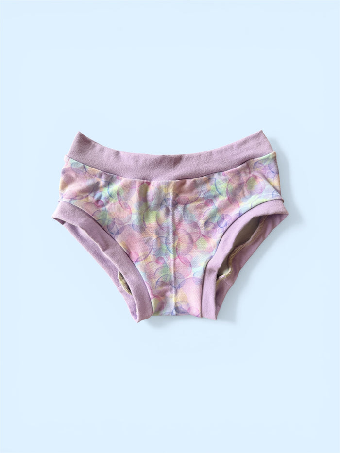 Pastel Bubbles theme 10Y kids Underwear (bamboo)