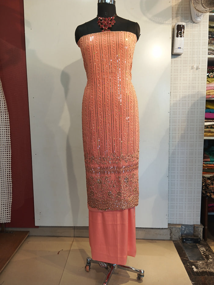 Peach Designer Suit