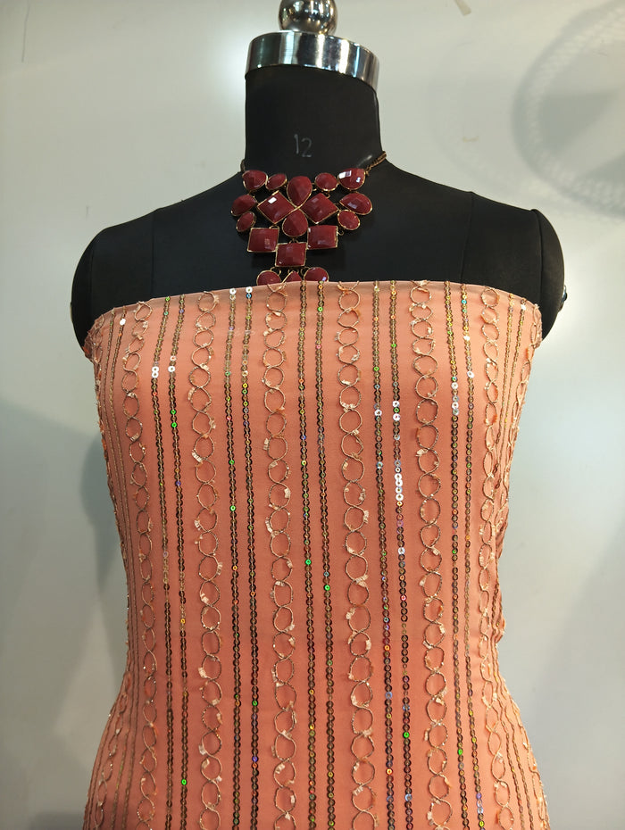 Peach Designer Suit