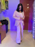 Peach Pink Blazer Suit
